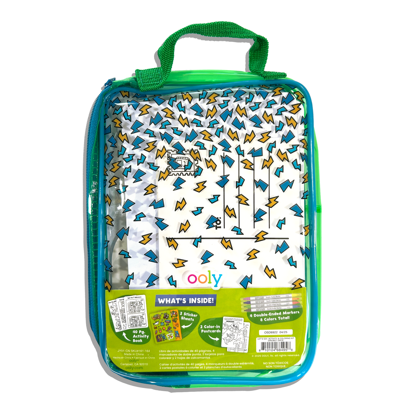 Let's Go! Activity & Coloring Kit - Robo Dinos