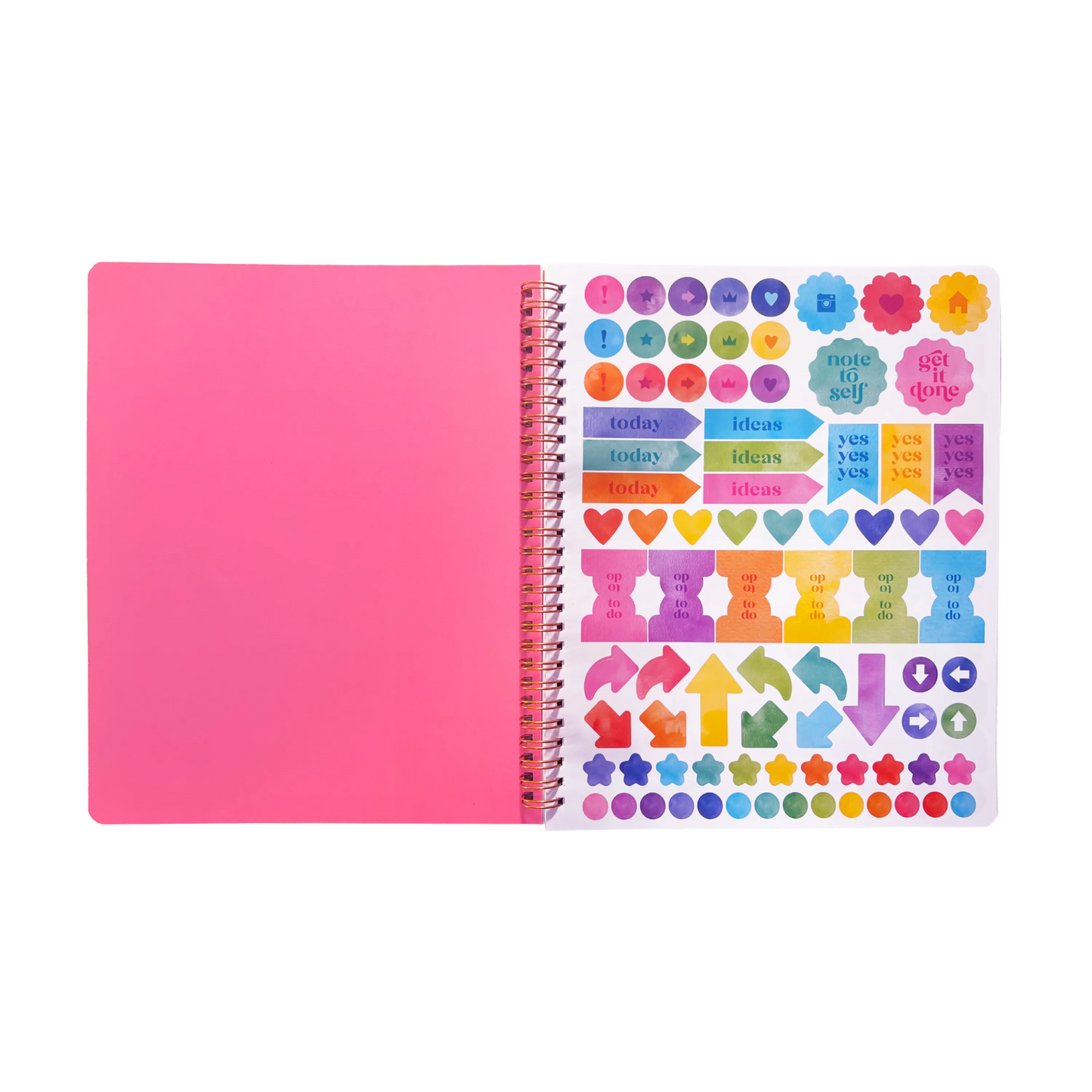 Artful Notes Reverse Coloring Notebook - Geoscape