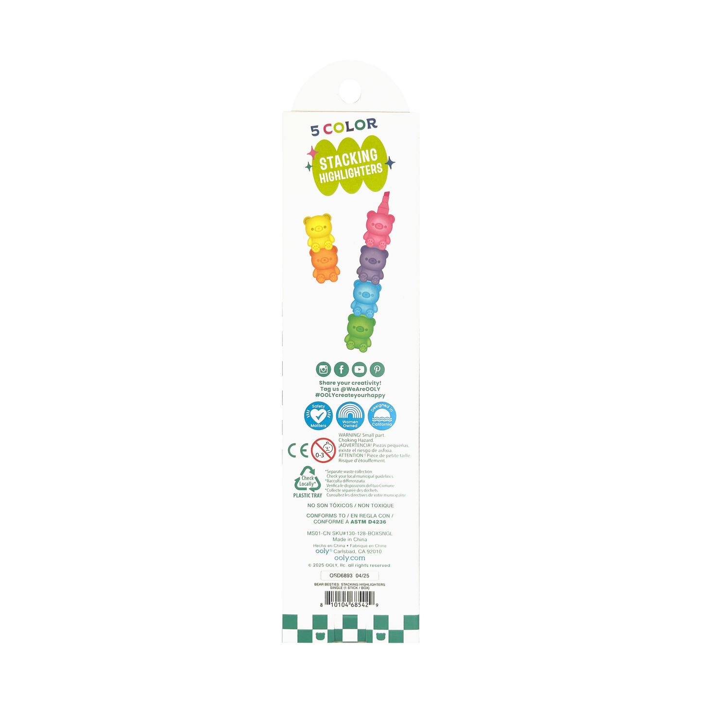 Bear Besties Stacking Highlighters - 5 Color