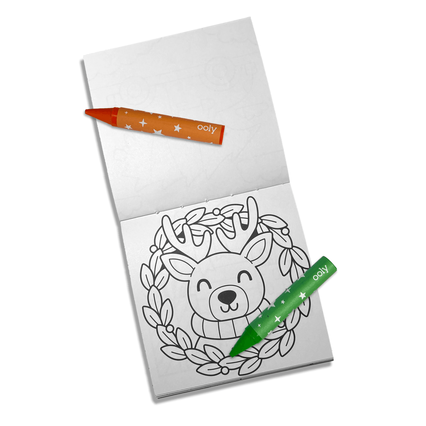 Carry-Along! Coloring Book and Crayon Set - Frosty Fun - Set of 9 Crayons