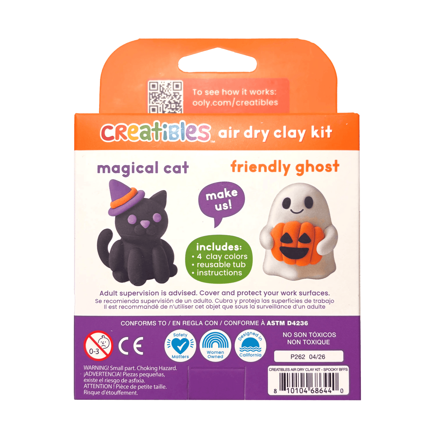 Creatibles Mini Air Dry Clay - Spooky BFFs