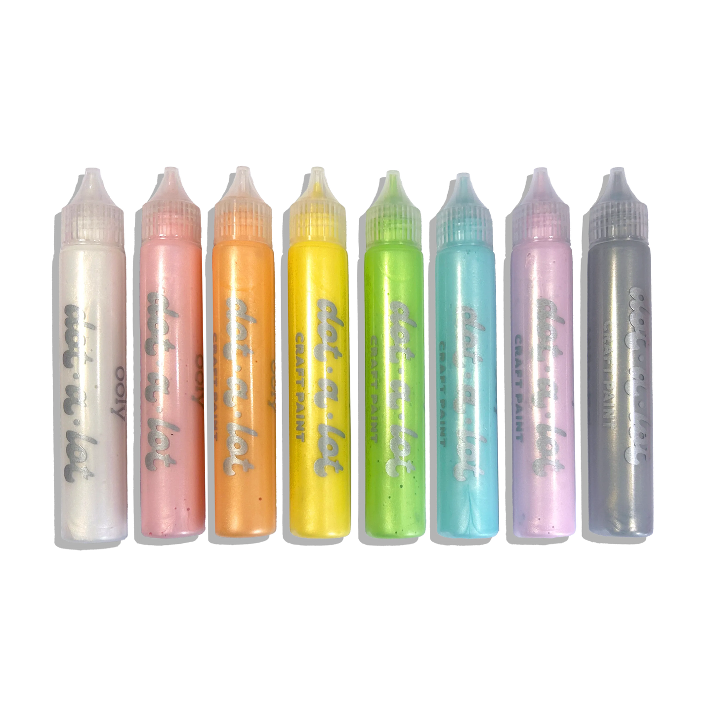 Dot-a-Lot 3D Dimensional Craft Paint - Pearlescent - Set of 8