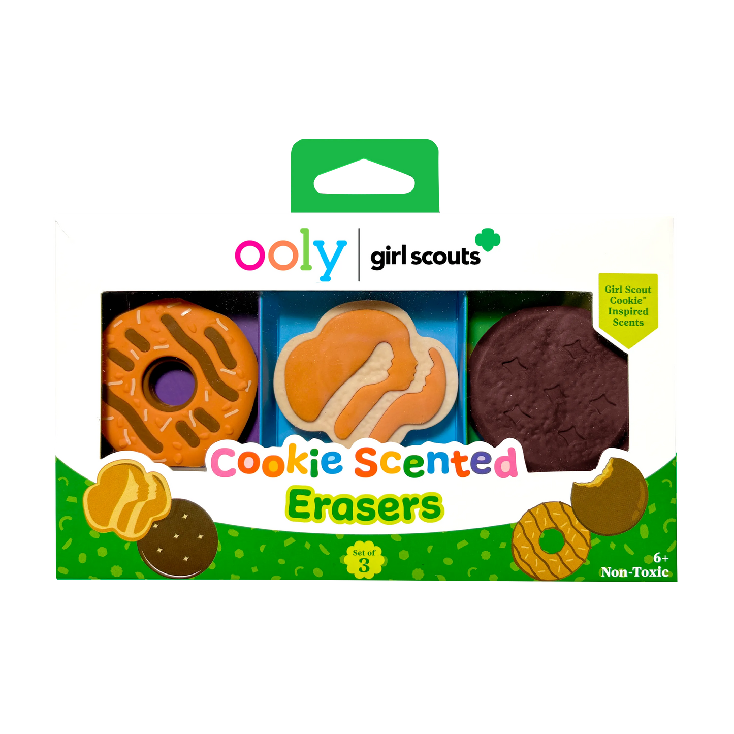OOLY x Girl Scouts Cookie Scented Erasers - Set of 3