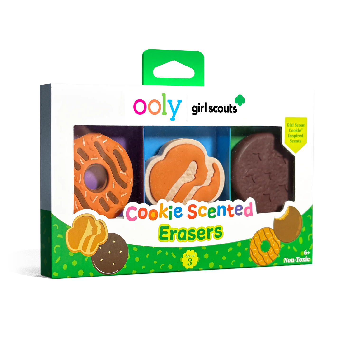 OOLY x Girl Scouts Cookie Scented Erasers - Set of 3