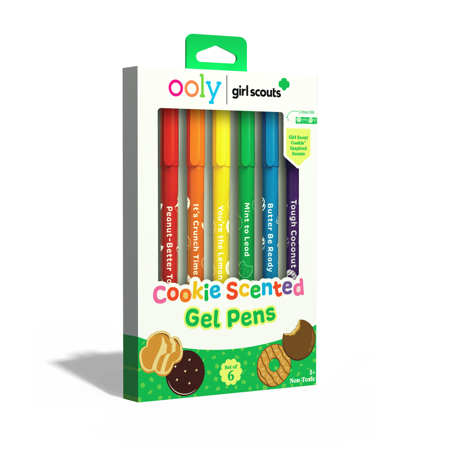 OOLY x Girl Scouts Cookie Scented Gel Pens - Set of 6
