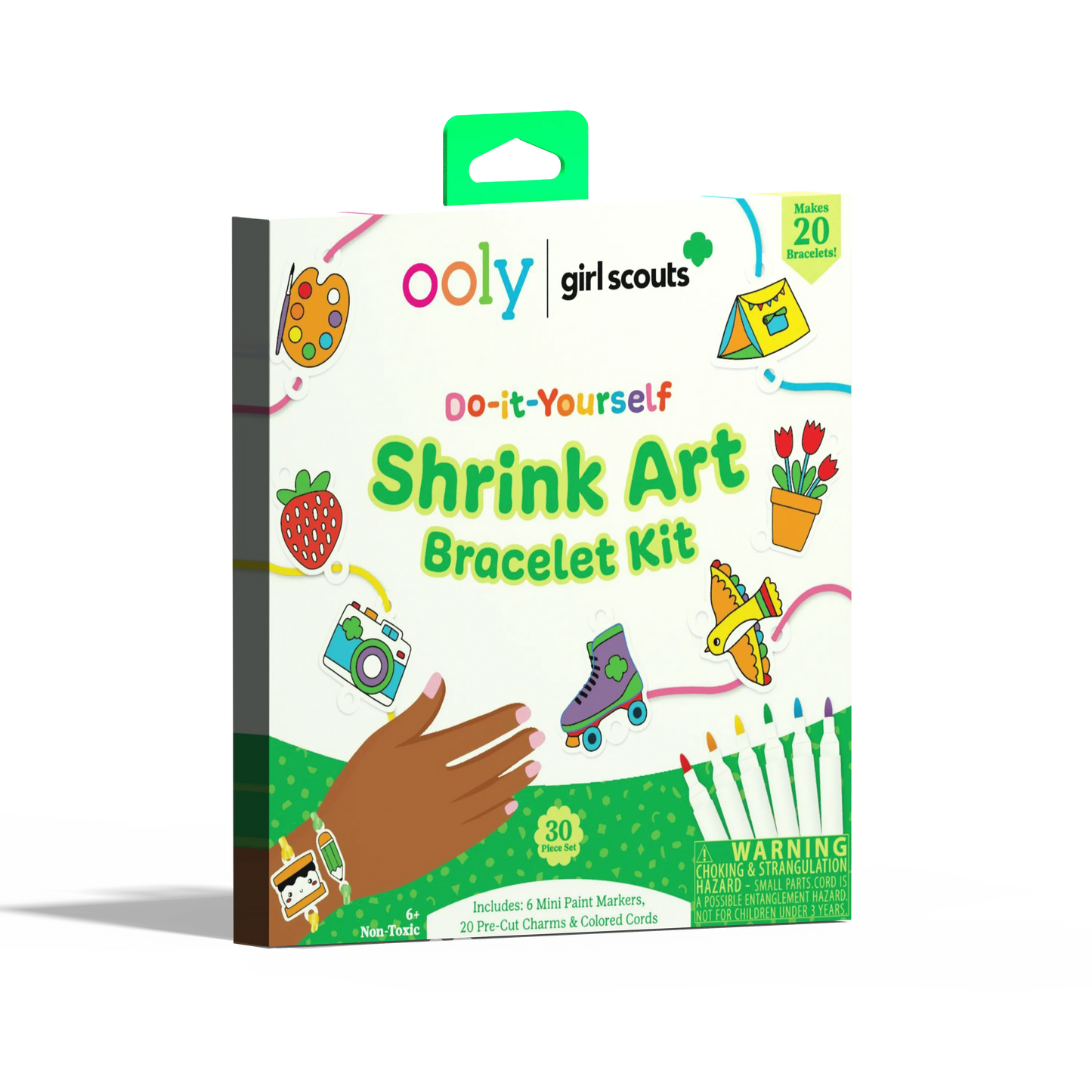 OOLY x Girl Scouts DIY Shrink Art Bracelet Kit