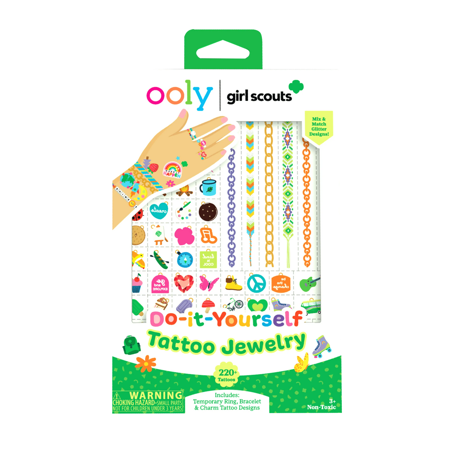 OOLY x Girl Scouts DIY Temporary Tattoo Jewelry - 3 Sheets