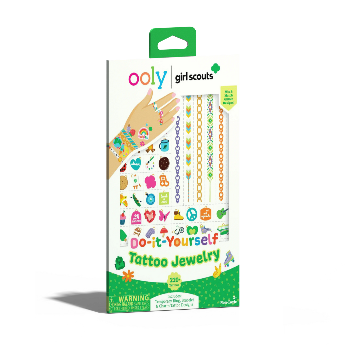 OOLY x Girl Scouts DIY Temporary Tattoo Jewelry - 3 Sheets