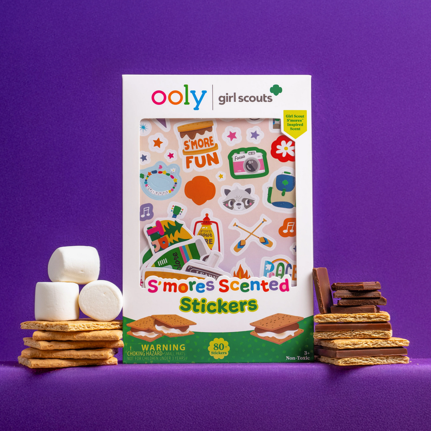 OOLY x Girl Scouts S'mores™ Scented Stickers
