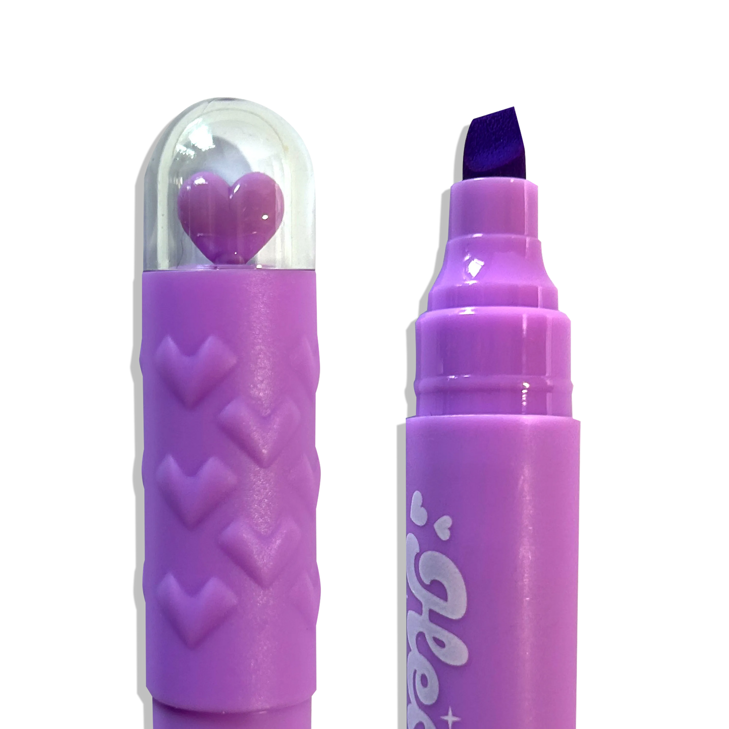 Heart Pops Neon Highlighters - Set of 6