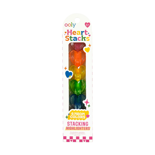 Heart Stacks Stacking Highlighters - 6 Color