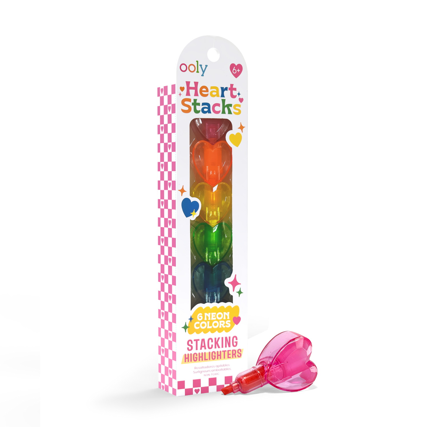 Heart Stacks Stacking Highlighters - 6 Color