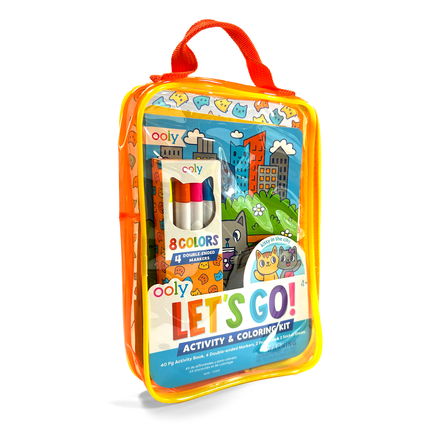 Let's Go! Activity & Coloring Kit - Kitty in the City