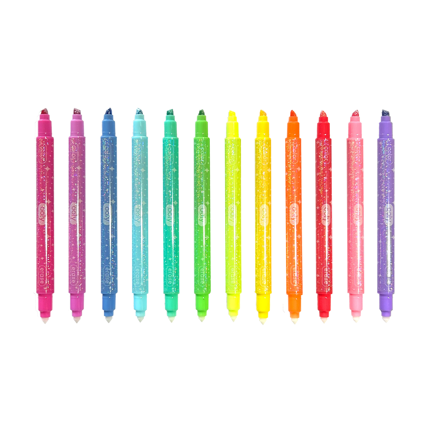 Make No Mistake! Sparkle Glittery Erasable Markers - Set of 12