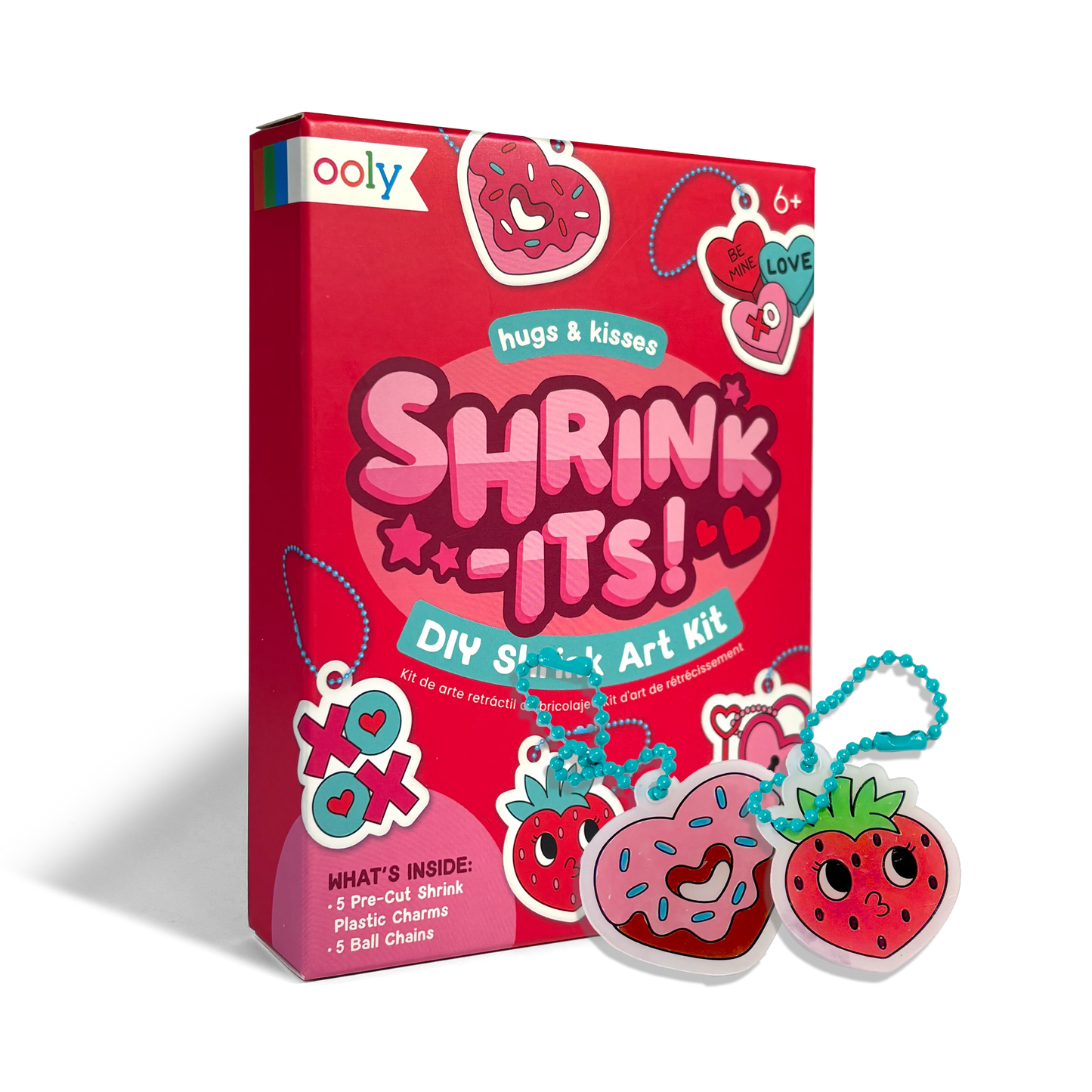 Shrink-Its! Mini DIY Shrink Art Kit - Hugs & Kisses