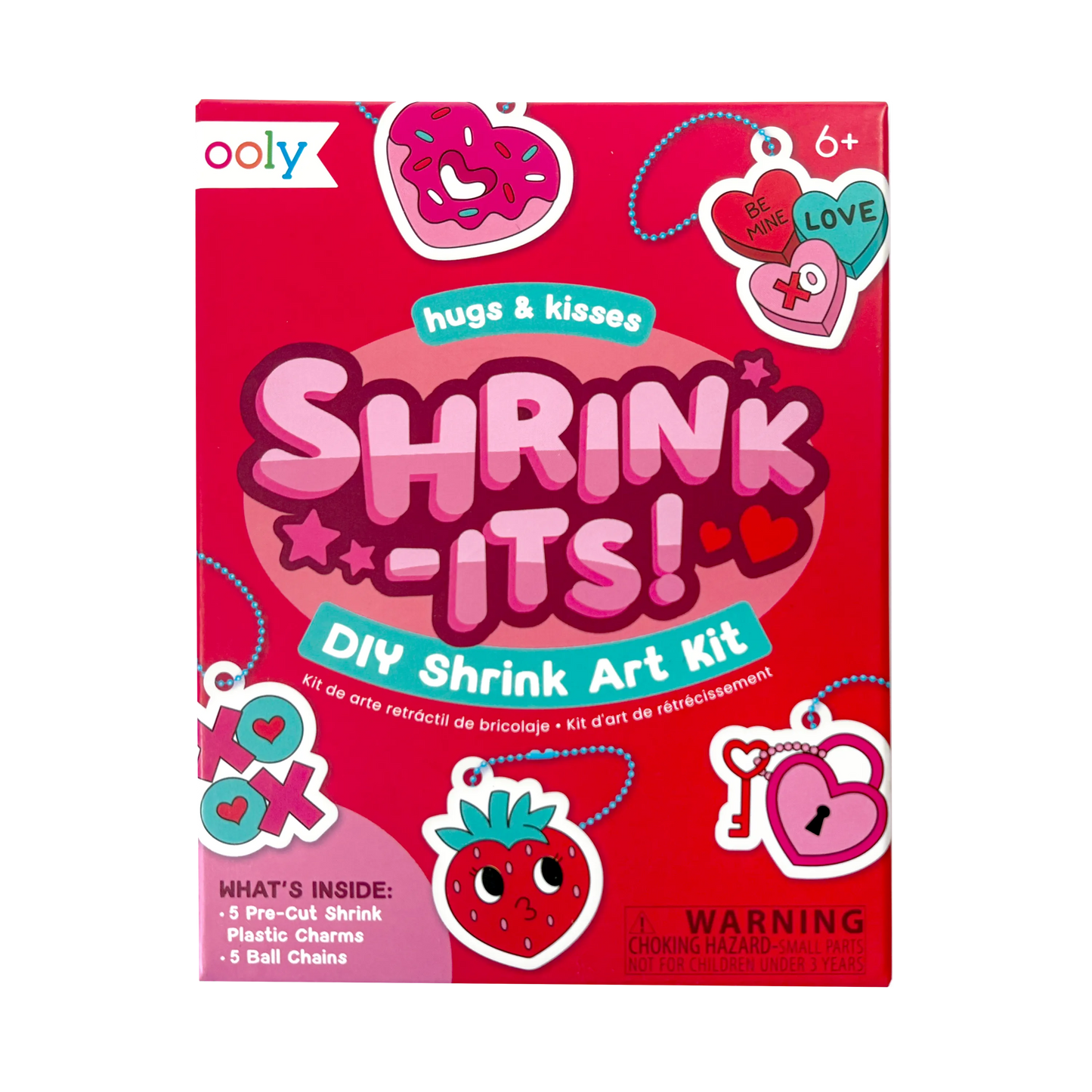 Shrink-Its! Mini DIY Shrink Art Kit - Hugs & Kisses