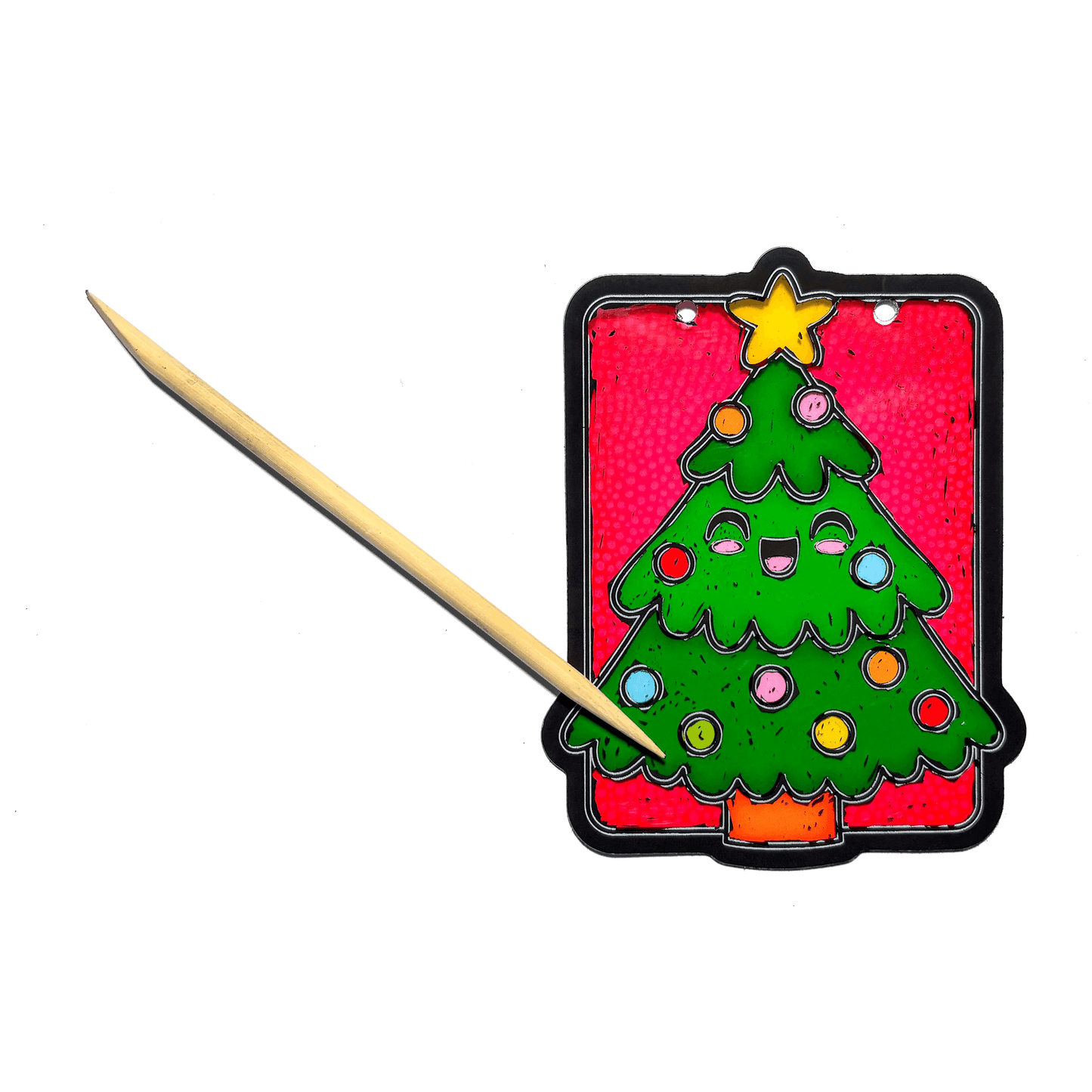 Scratch & Scribble Mini Window Banner Kit - Festive Friends