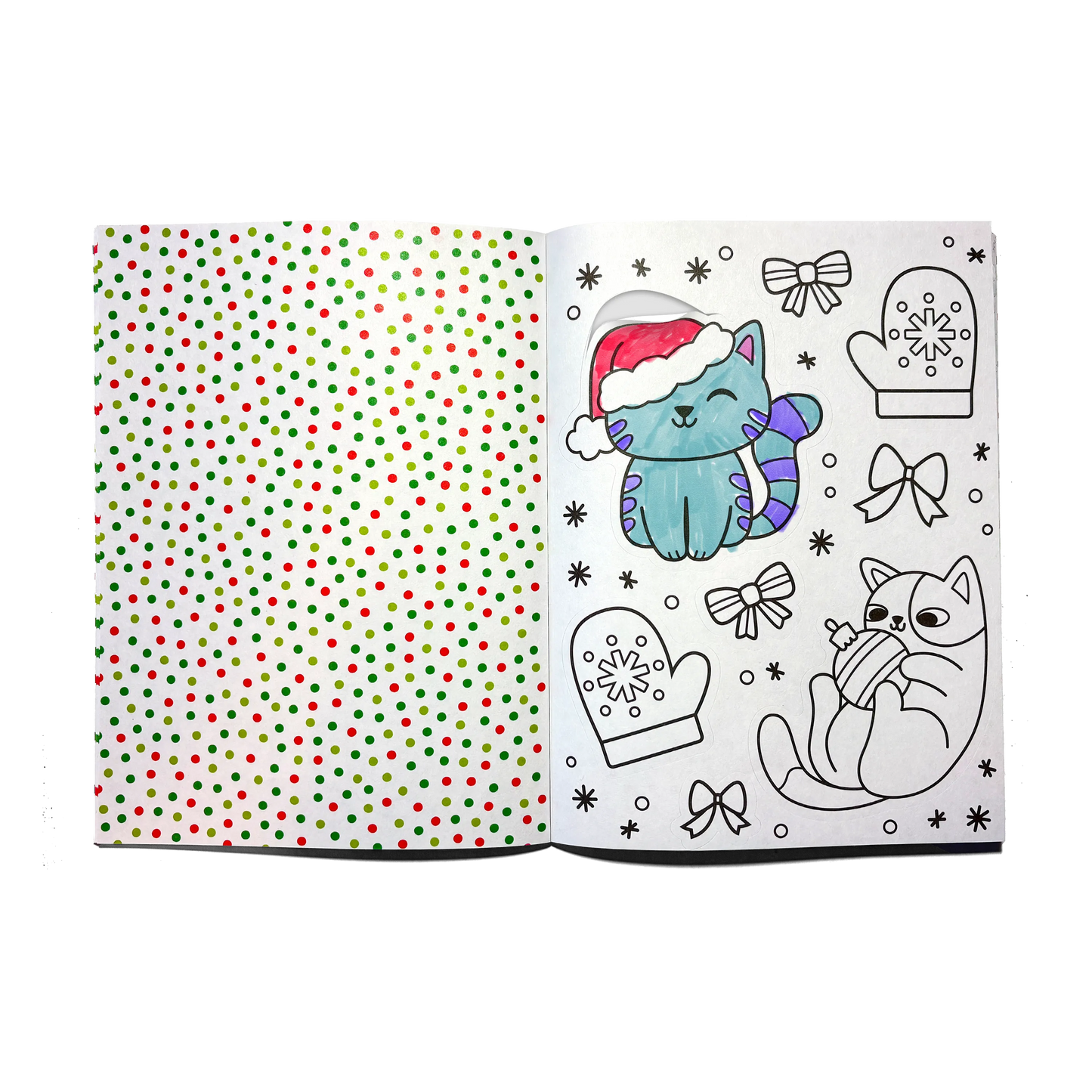 Stickiville Color-In' Sticker Book - Jolly Cheer Doodles - 400+ Stickers