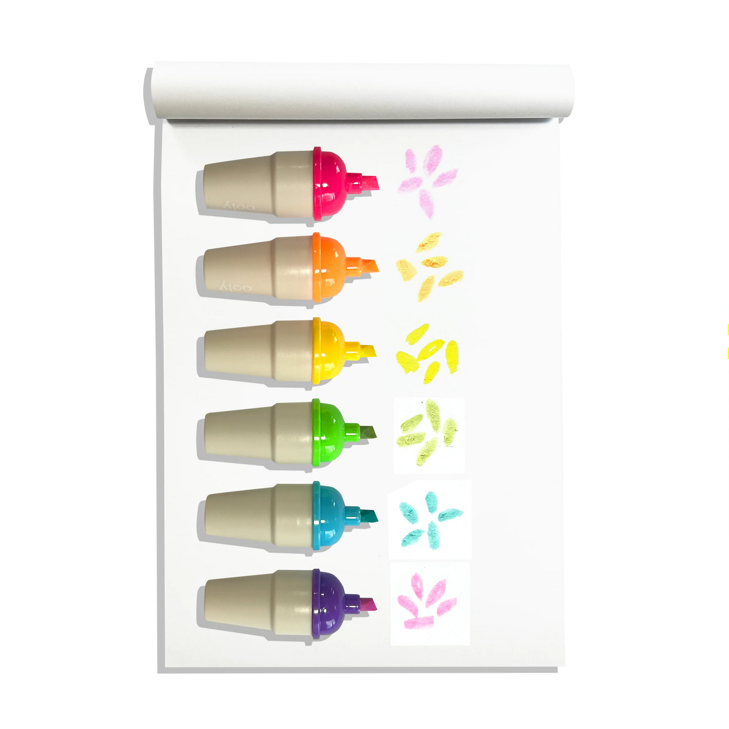 Sweet Scoops Scented Neon Highlighters - Set of 6