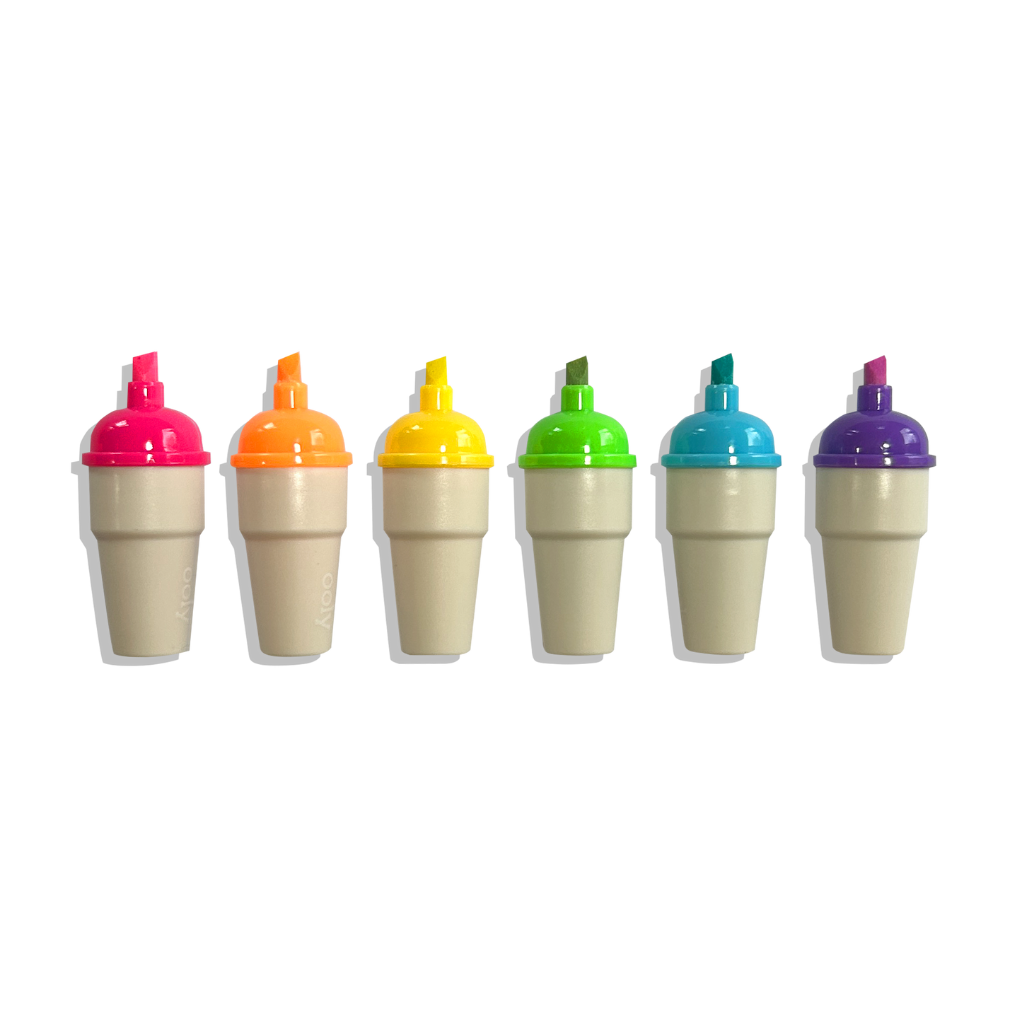 Sweet Scoops Scented Neon Highlighters - Set of 6