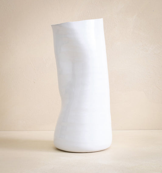 White Tegan Vase